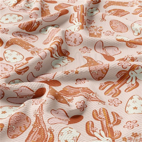 Easter Liverpool Bullet Textured Stretch Solid Strip Thick Knit Jersey Fabric