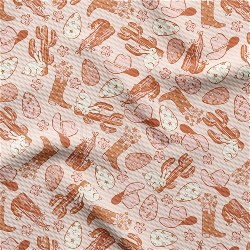 Easter Liverpool Bullet Textured Stretch Solid Strip Thick Knit Jersey Fabric