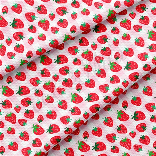 Strawberry Liverpool Bullet Textured Stretch Solid Strip Thick Knit Jersey Fabric