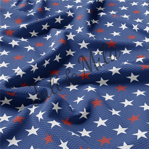 Patriotic 4th of July Printed Liverpool USA Flag (PT & Get a Free $89.99 Embroidery Bundle