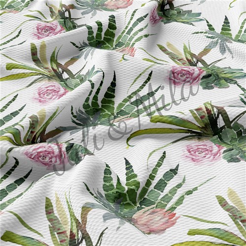 Printed Floral Liverpool Fabric Bow Floral (F28) & Get a Free $89.99 Embroidery Bundle