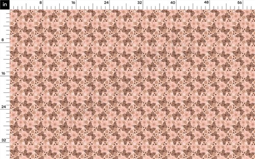 Butterfly Floral Printed Liverpool Bullet Textured Stretch Solid Strip Thick Knit Jersey Fabric