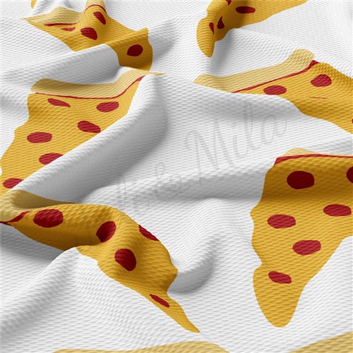 Pizza Liverpool Bullet Textured Stretch Solid Strip Thick Knit Jersey Fabric