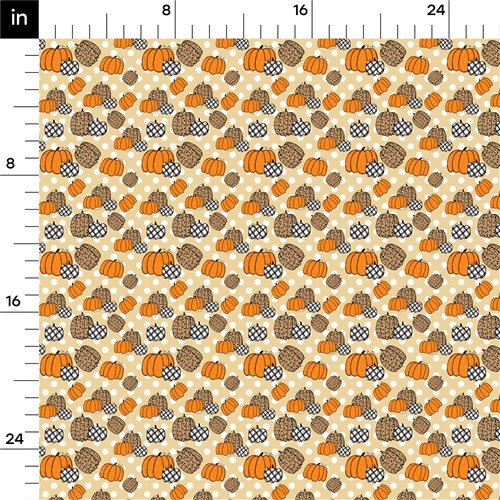 Pumpkin Fall Printed Liverpool Bullet Textured Stretch Solid Strip Thick Knit Jersey Fabric
