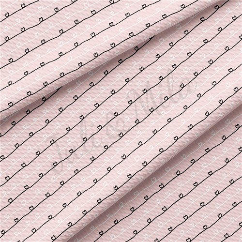 Valentine's Day Liverpool Bullet Textured Stretch Solid Strip Thick Knit Jersey Fabric