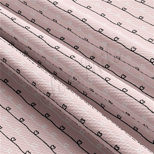 Valentine's Day Liverpool Bullet Textured Stretch Solid Strip Thick Knit Jersey Fabric