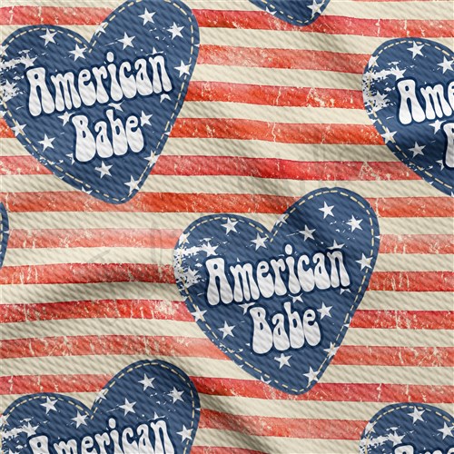 American Patriotic 4th of July Printed Liverpool AA1410 & Get a Free $89.99 Embroidery Bundle