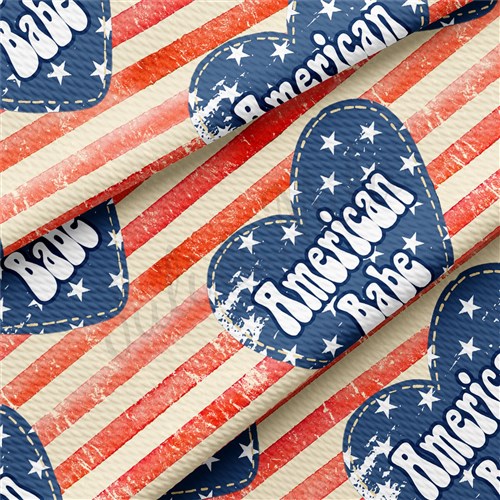 American Patriotic 4th of July Printed Liverpool AA1410 & Get a Free $89.99 Embroidery Bundle