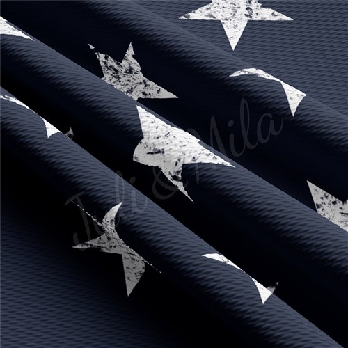 4th of July Navy Stars Patriotic Printed Liverpool AA1533 & Get a Free $89.99 Embroidery Bundle
