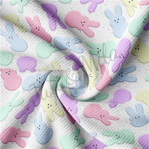 Easter Easter76 Liverpool Bullet Textured Stretch Solid Strip Thick Knit Jersey Fabric