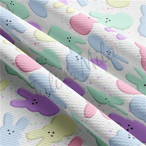 Easter Easter76 Liverpool Bullet Textured Stretch Solid Strip Thick Knit Jersey Fabric