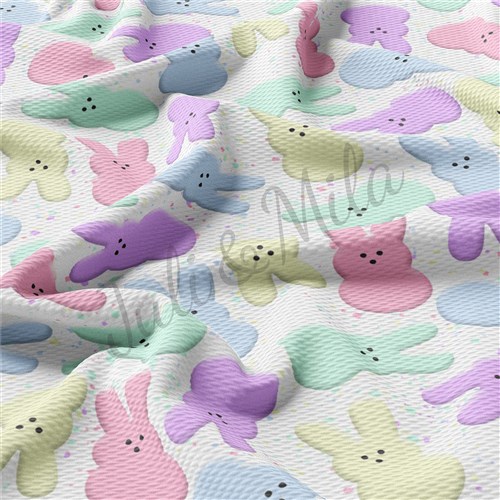 Easter Easter76 Liverpool Bullet Textured Stretch Solid Strip Thick Knit Jersey Fabric