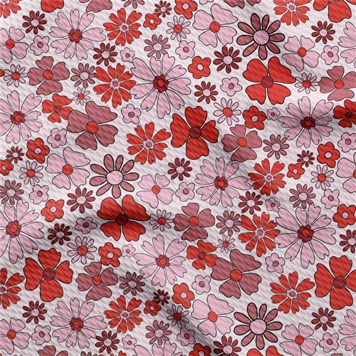 Valentine's Day Printed Liverpool Bullet Textured Stretch Solid Strip Thick Knit Jersey Fabric