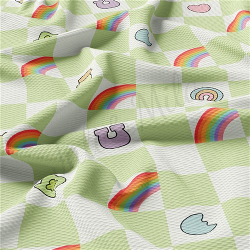 St. Patrick Printed Liverpool Bullet Textured Stretch Solid Strip Thick Knit Jersey Fabric