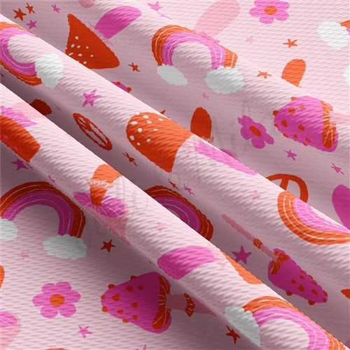 Valentine's Day Liverpool Bullet Textured Stretch Solid Strip Thick Knit Jersey Fabric