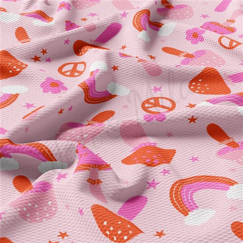 Valentine's Day Liverpool Bullet Textured Stretch Solid Strip Thick Knit Jersey Fabric