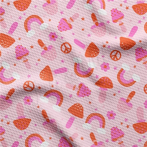Valentine's Day Liverpool Bullet Textured Stretch Solid Strip Thick Knit Jersey Fabric