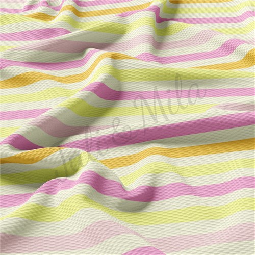 Liverpool Bullet Textured Stretch Solid Strip Thick Knit Jersey Fabric