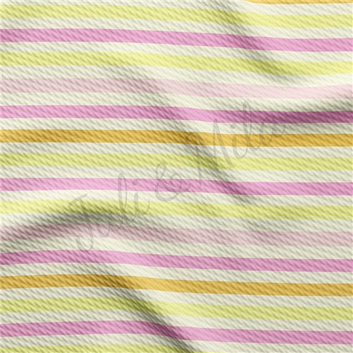 Liverpool Bullet Textured Stretch Solid Strip Thick Knit Jersey Fabric
