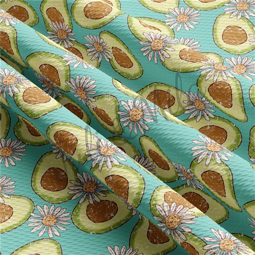 Avocado Printed Liverpool Fabric Avocado & Get a Free $89.99 Embroidery Bundle