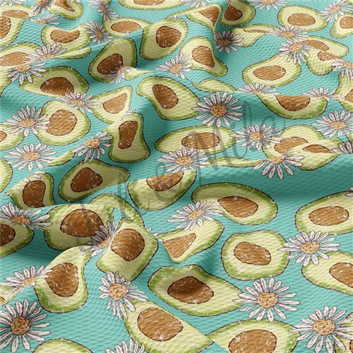 Avocado Printed Liverpool Fabric Avocado & Get a Free $89.99 Embroidery Bundle