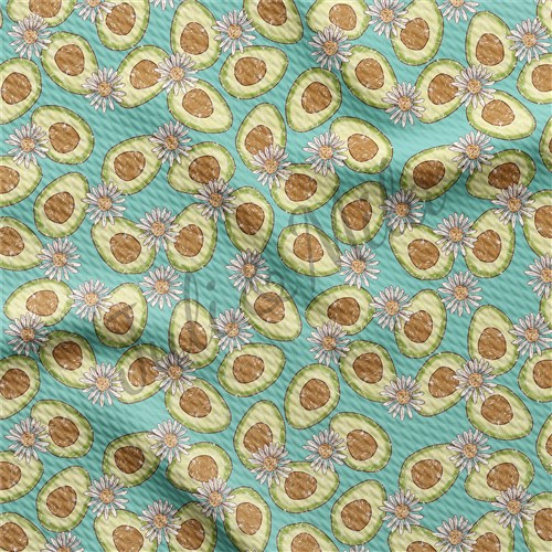 Avocado Printed Liverpool Fabric Avocado & Get a Free $89.99 Embroidery Bundle