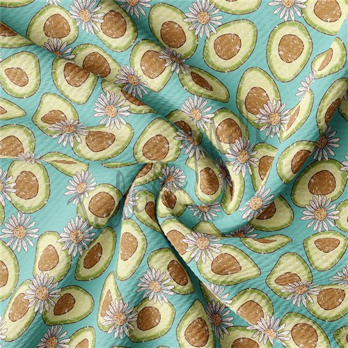 Avocado Printed Liverpool Fabric Avocado & Get a Free $89.99 Embroidery Bundle