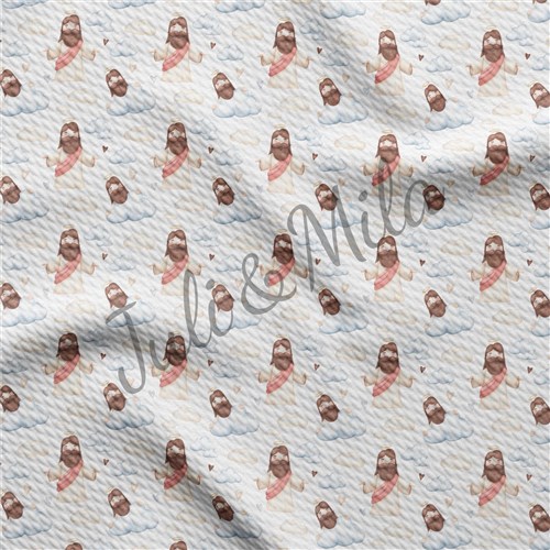 Easter Printed Liverpool Fabric Egg Bunny Pastel(E40) & Get a Free $89.99 Embroidery Bundle