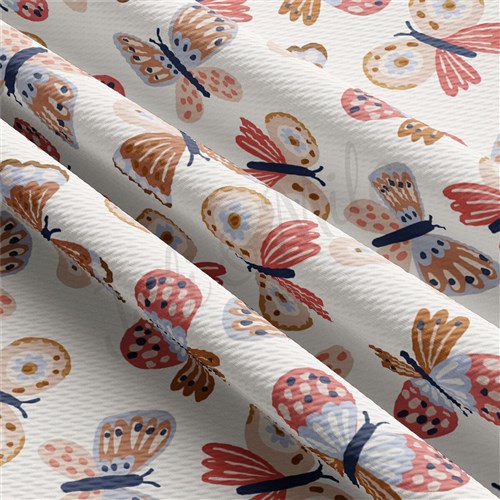 Butterflies Liverpool Bullet Textured Stretch Solid Strip Thick Knit Jersey Fabric