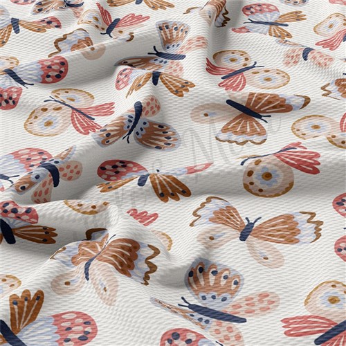 Butterflies Liverpool Bullet Textured Stretch Solid Strip Thick Knit Jersey Fabric
