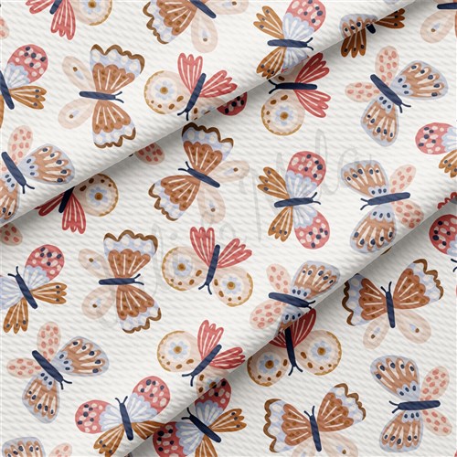 Butterflies Liverpool Bullet Textured Stretch Solid Strip Thick Knit Jersey Fabric
