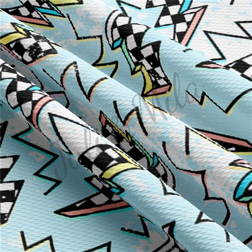 Printed Liverpool Bullet Textured Stretch Solid Strip Thick Knit Jersey Fabric