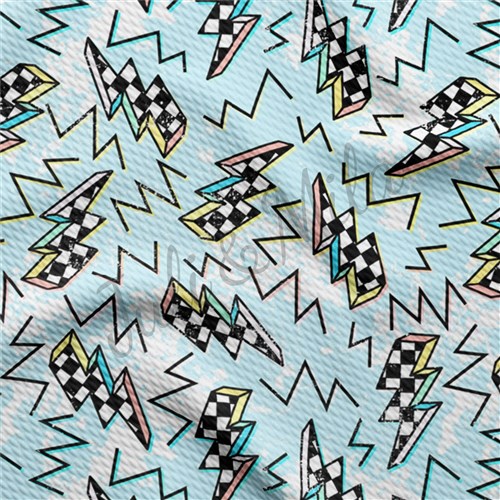 Printed Liverpool Bullet Textured Stretch Solid Strip Thick Knit Jersey Fabric