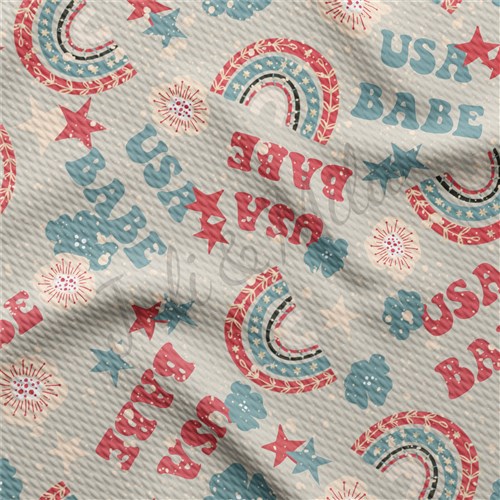 USA Babe 4th of July Patriotic USA Liverpool Flag American Stripes PT93 & Get a Free $89.99 Embroidery Bundle