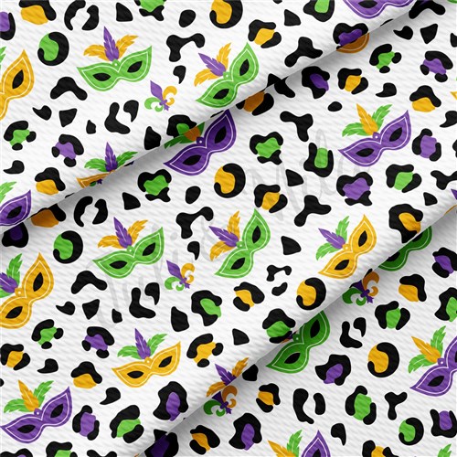Mardi Gras Printed Liverpool 4 Way Fabric AA1359 & Get a Free $89.99 Embroidery Bundle
