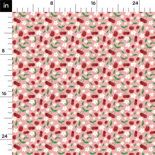 Cherry Summer Printed Liverpool Bullet Textured Stretch Solid Strip Thick Knit Jersey Fabric