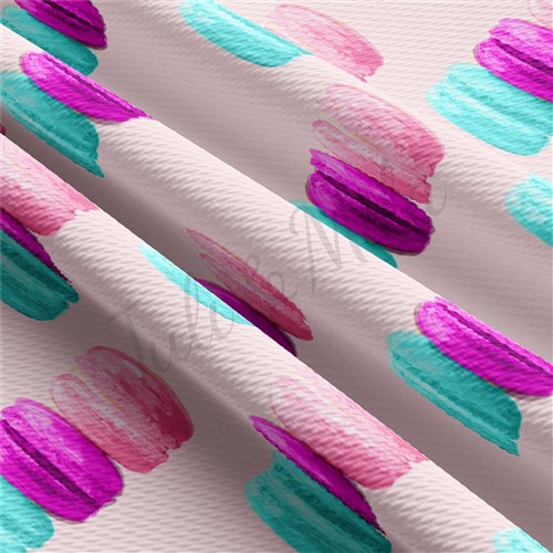 Macaroon Liverpool Bullet Textured Stretch Solid Strip Thick Knit Jersey Fabric