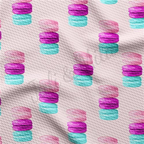 Macaroon Liverpool Bullet Textured Stretch Solid Strip Thick Knit Jersey Fabric