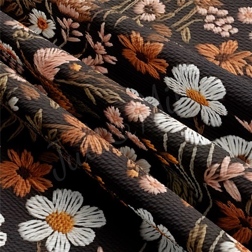 Embroidery Printed Liverpool Fabric AA1784 & Get a Free $89.99 Embroidery Bundle