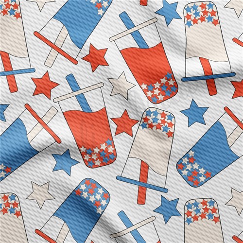 Patriotic 4th of July Printed Liverpool AA1608 & Get a Free $89.99 Embroidery Bundle