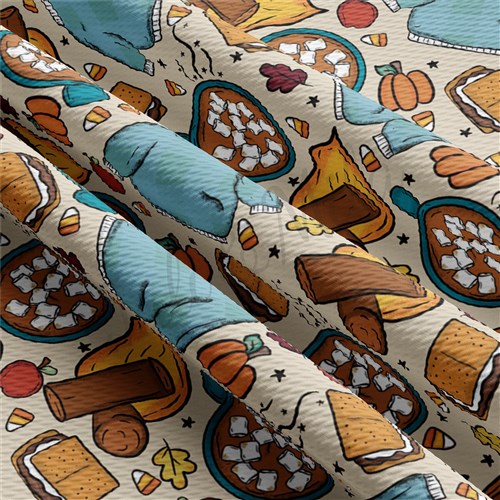 Fall Autumn Halloween Liverpool Fabric AA444 & Get a Free $89.99 Embroidery Bundle