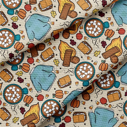 Fall Autumn Halloween Liverpool Fabric AA444 & Get a Free $89.99 Embroidery Bundle