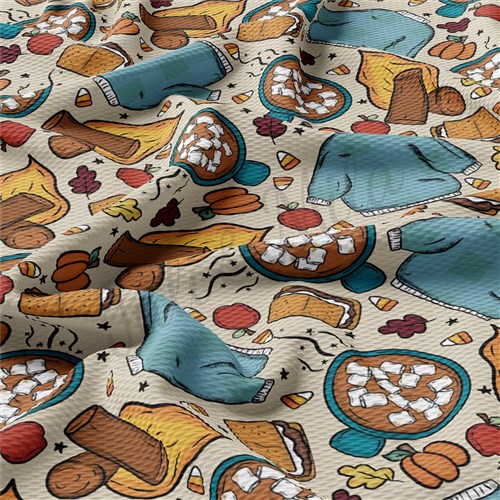 Fall Autumn Halloween Liverpool Fabric AA444 & Get a Free $89.99 Embroidery Bundle