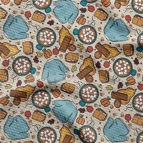 Fall Autumn Halloween Liverpool Fabric AA444 & Get a Free $89.99 Embroidery Bundle