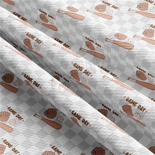 Baseball AA2389 Liverpool Bullet Textured Stretch Solid Strip Thick Knit Jersey Fabric