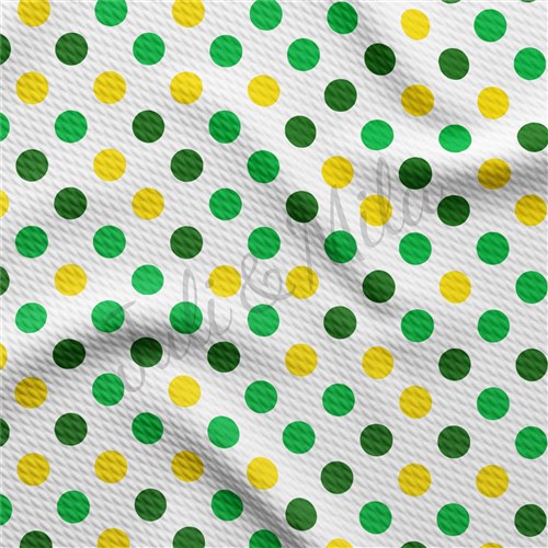 St. Patrick's Day Patrick32 Liverpool Bullet Textured Stretch Solid Strip Thick Knit Jersey Fabric