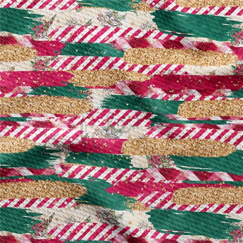 Christmas Liverpool Bullet Textured Stretch Solid Strip Thick Knit Jersey Fabric