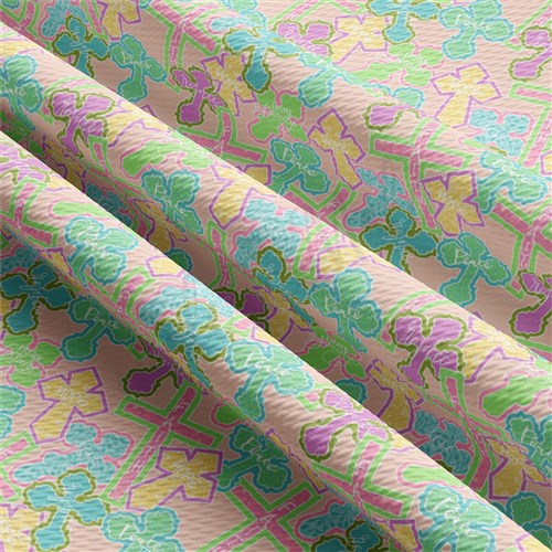 Easter AA2335 Liverpool Bullet Textured Stretch Solid Strip Thick Knit Jersey Fabric