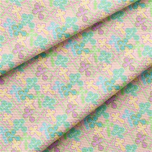 Easter AA2335 Liverpool Bullet Textured Stretch Solid Strip Thick Knit Jersey Fabric