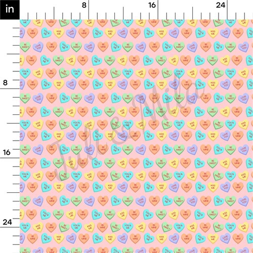 Valentine's Day Printed Liverpool Bullet Textured Stretch Solid Strip Thick Knit Jersey Fabric